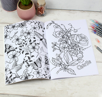 Personalised Gardening Colouring Book