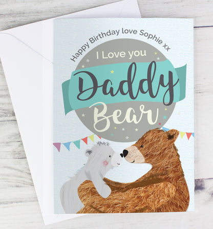 Personalised Daddy Bear Card