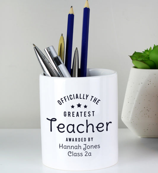 Personalised Officially The Greatest Ceramic Storage Pot