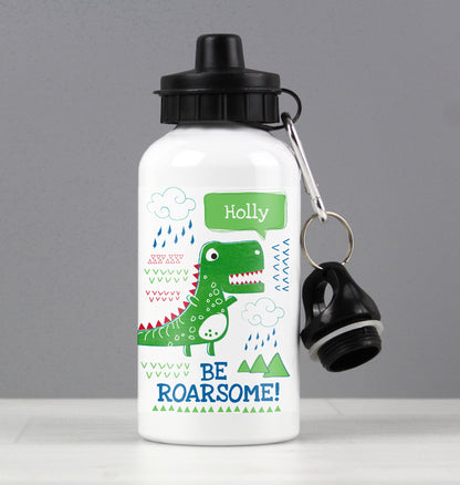 Personalised 'Be Roarsome' Dinosaur Drinks Bottle