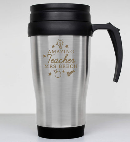 Personalised Amazing Teacher Travel Mug