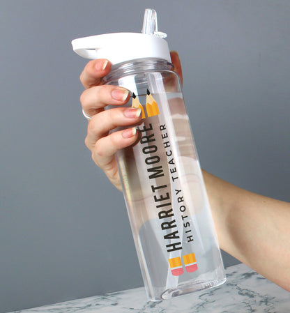 Personalised Teacher Water Bottle