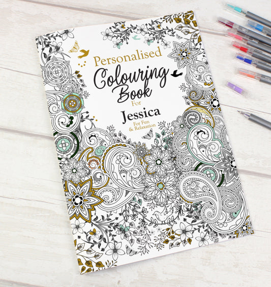 Personalised Botanical Colouring Book