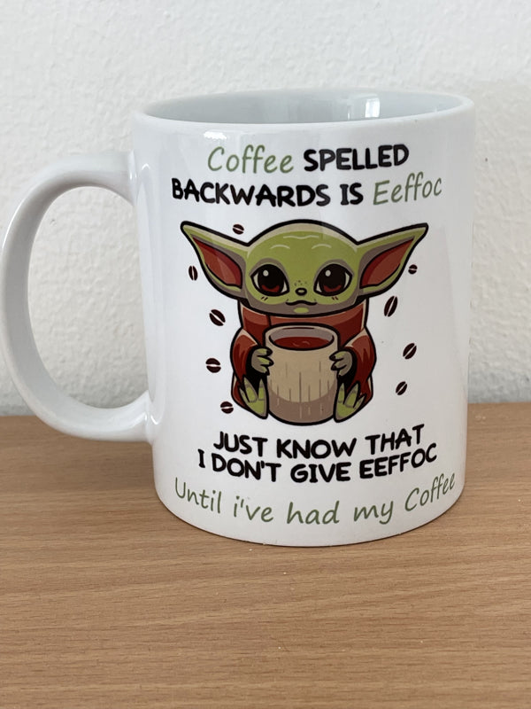 Coffee Spelled Backwards Is Eeffoc Mug