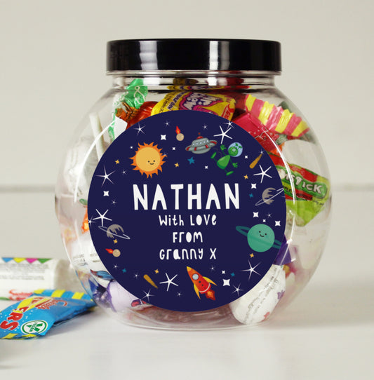 Personalised Space Sweet Jar