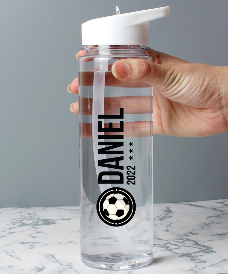 Personalised Football Badge Water Bottle