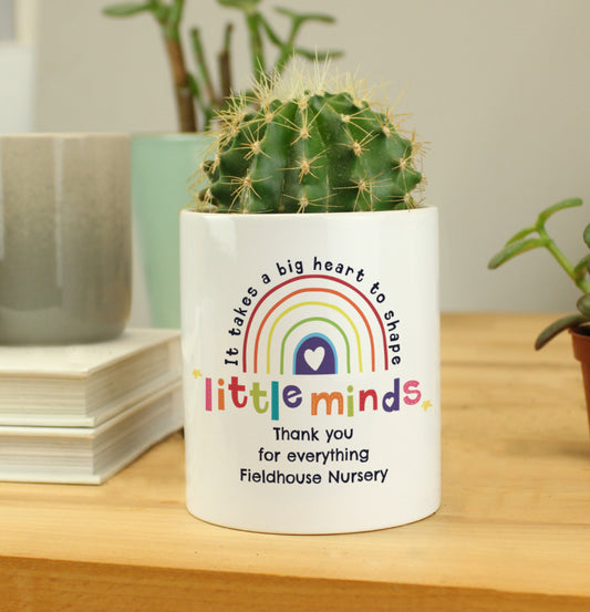 Personalised Shape Little Minds Ceramic Storage Pot