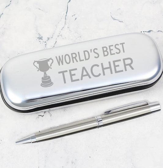 World's Best Teacher Pen & Box