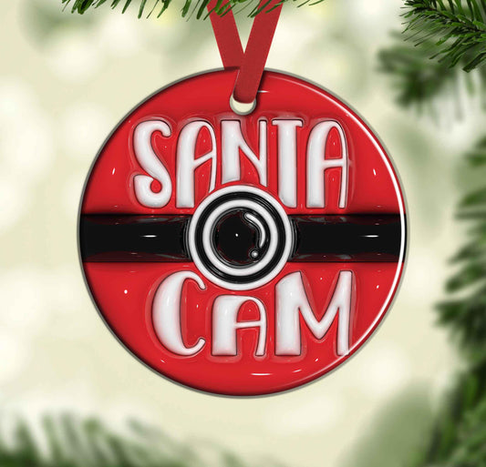 Santa Cam Tree Decoration