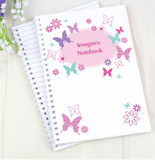 Personalised Butterfly A5 Notebook