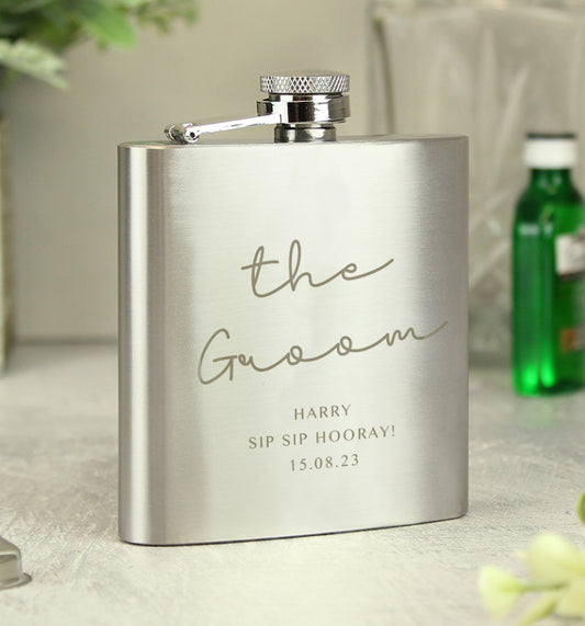 Personalised Any Message Hip Flask