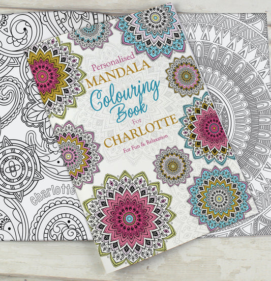 Personalised Mandala Colouring Book