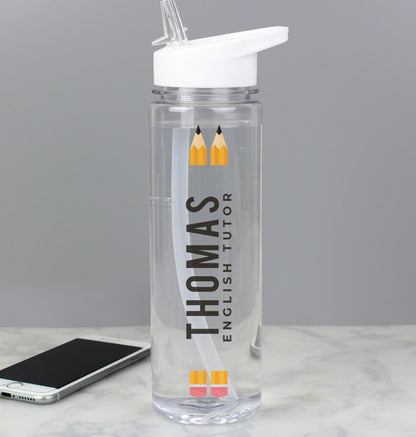 Personalised Teacher Water Bottle