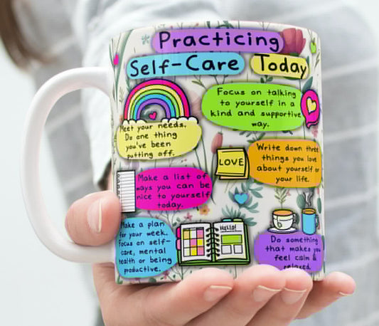 Practicing Self Care Today Mug