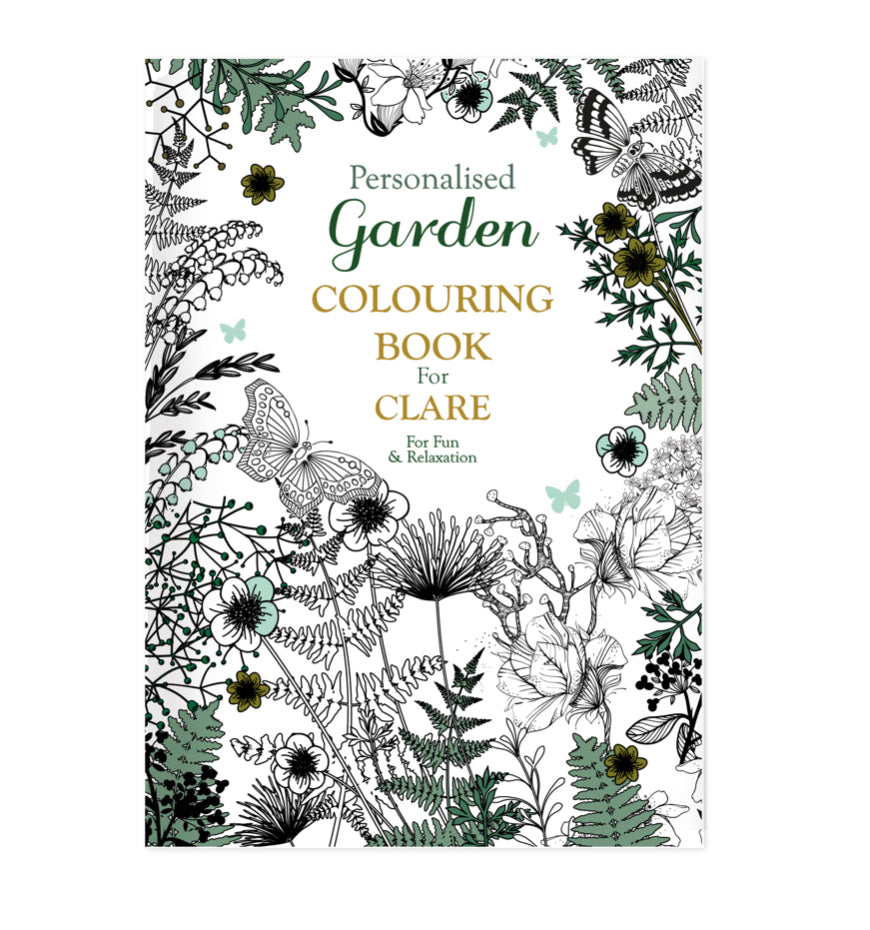 Personalised Gardening Colouring Book