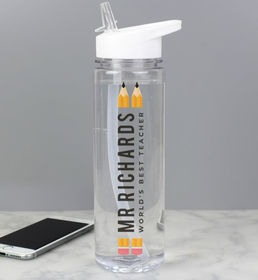 Personalised Teacher Water Bottle