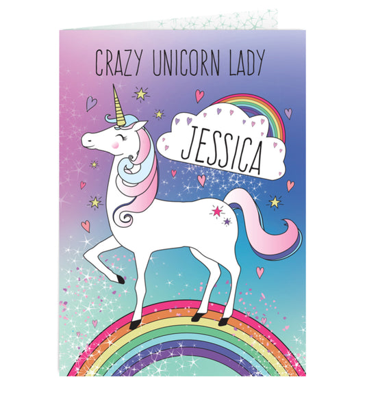 Personalised Unicorn Card