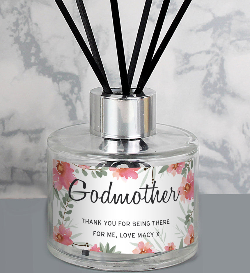 Personalised Floral Sentimental Reed Diffuser