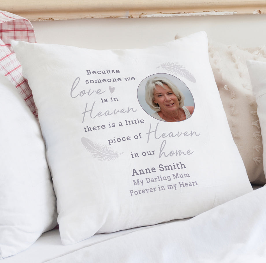 Personalised Memorial Photo Upload Cushion