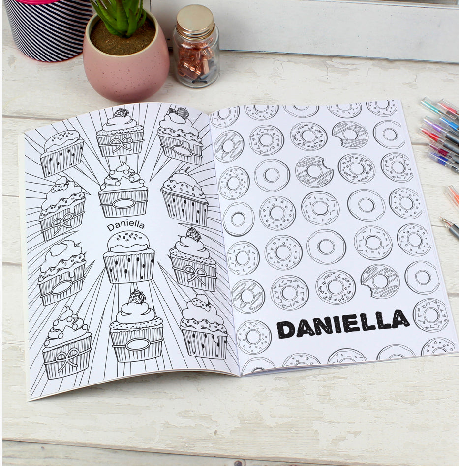 Personalised Baking Colouring Book