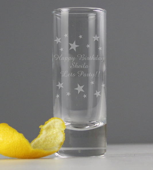 Personalised Starry Shot Glass