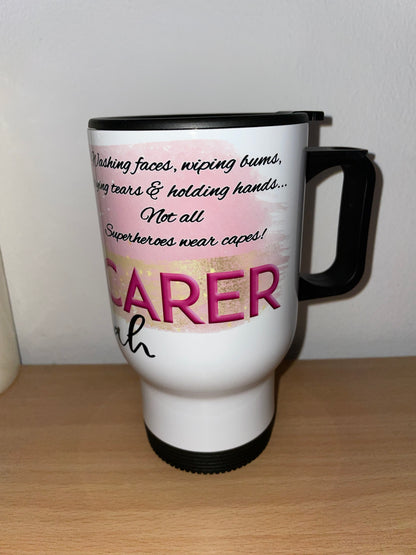 Personalised Carer Travel Mug