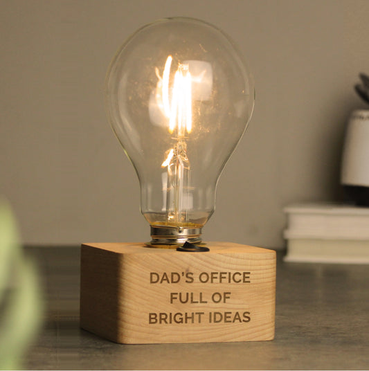 Personalised Message LED Bulb Table Lamp