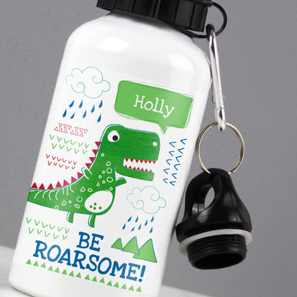 Personalised 'Be Roarsome' Dinosaur Drinks Bottle