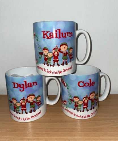 Personalised Candy Cane Hot Chocolate Mugs