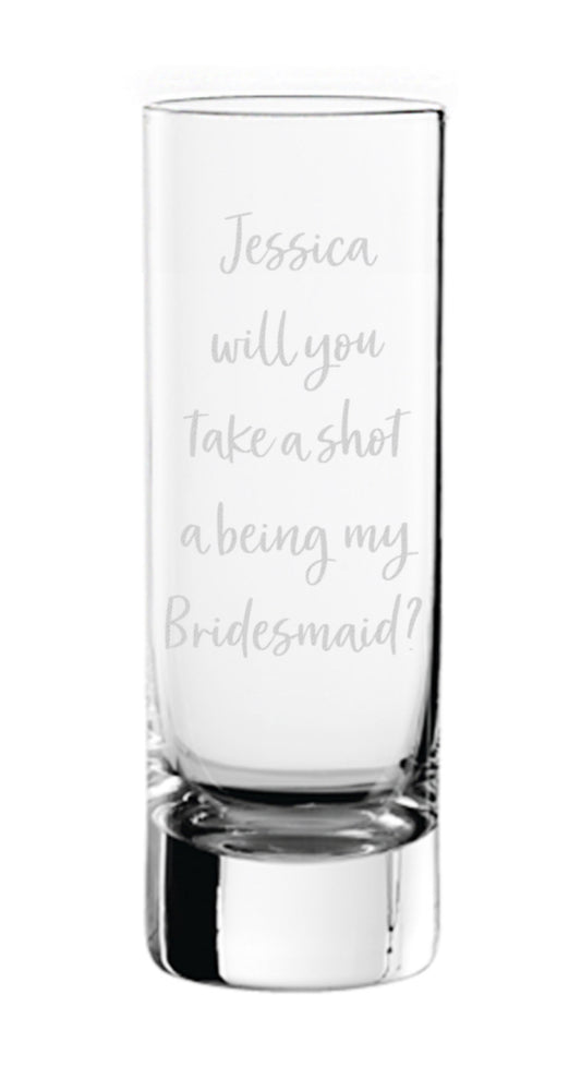 Personalised Free Text Shot Glass