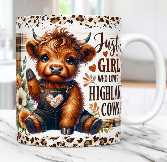 Just A Girl Who Loves Highland Cows Mug