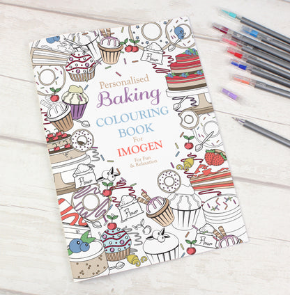 Personalised Baking Colouring Book