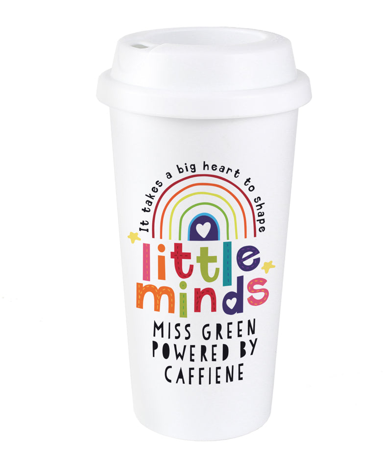 Personalised Shape Little Minds Travel Mug