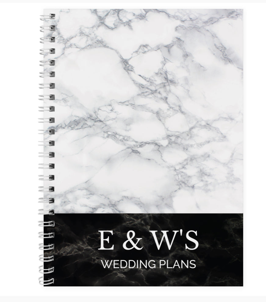 Personalised Marble Effect A5 Notebook