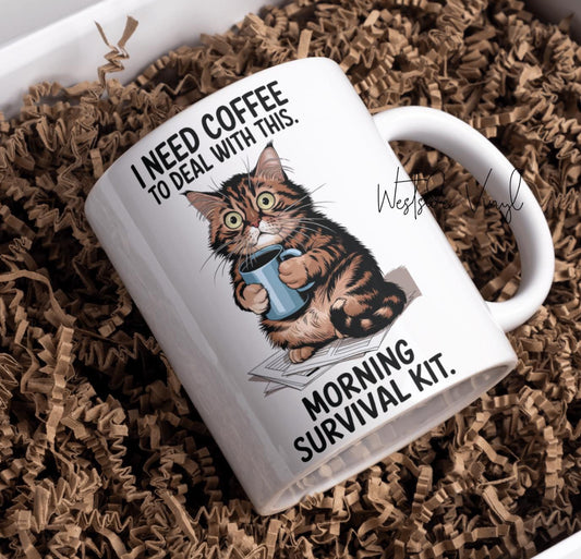 I Need Coffee To Deal With This Cat Mug