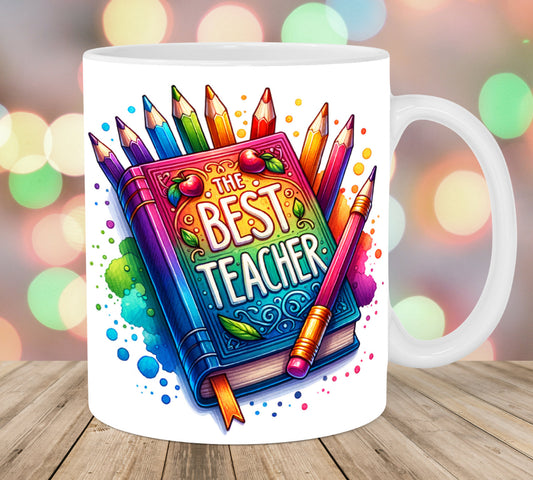 Best Teacher Book Mug