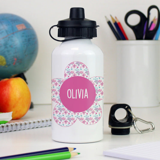 Personalised Flower Drinks Bottle