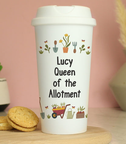 Personalised Gardening Travel Mug