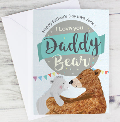 Personalised Daddy Bear Card