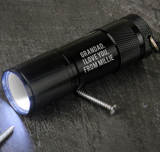 Personalised Free Text Mini Torch