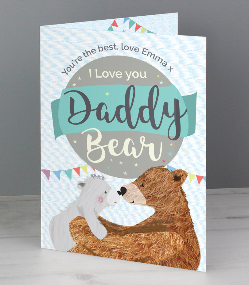 Personalised Daddy Bear Card