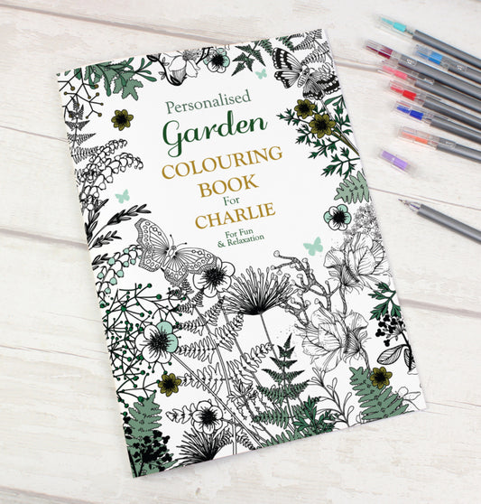 Personalised Gardening Colouring Book