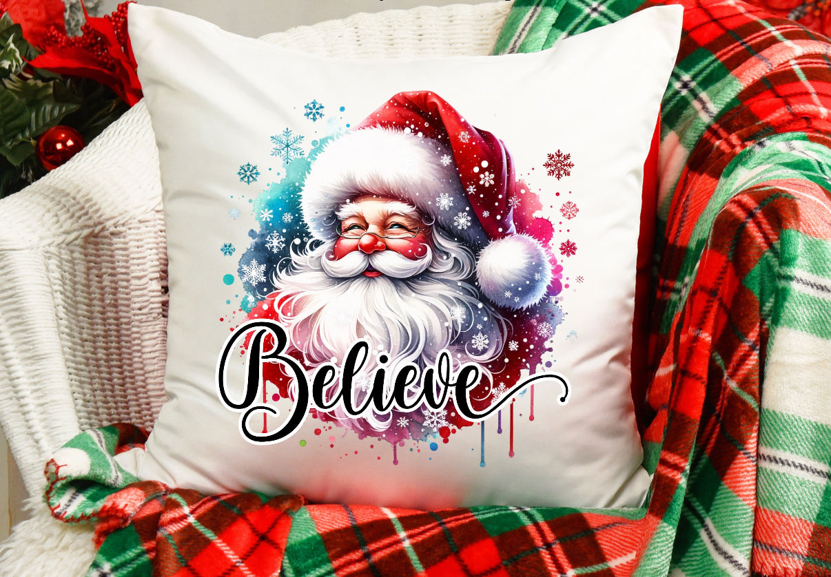 Believe Santa 40cm Cushion