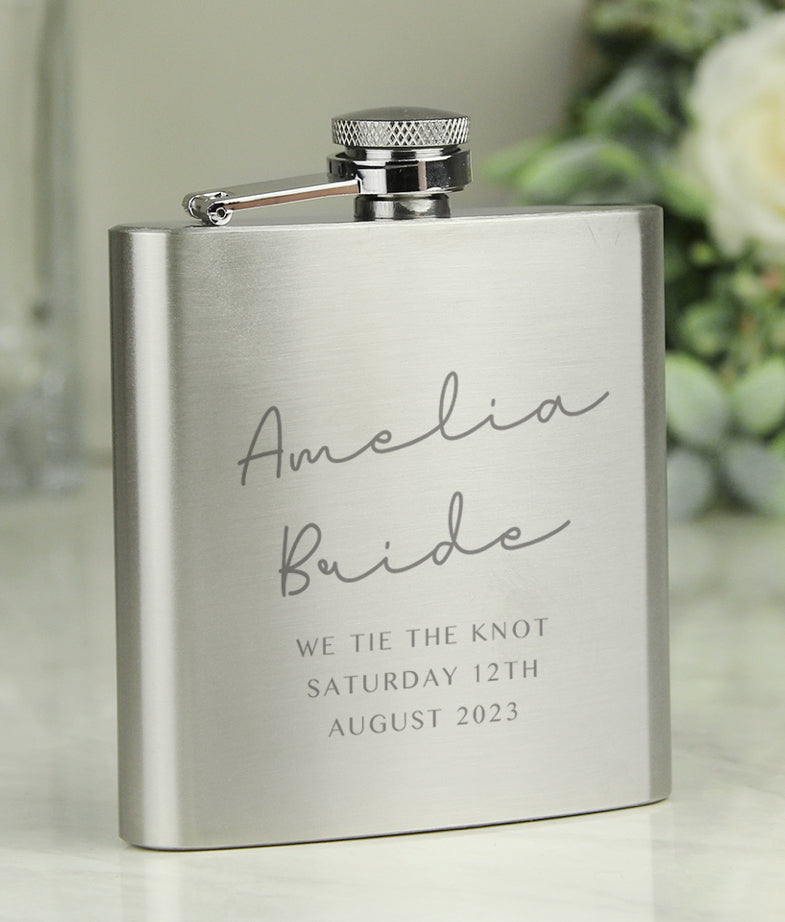 Personalised Any Message Hip Flask