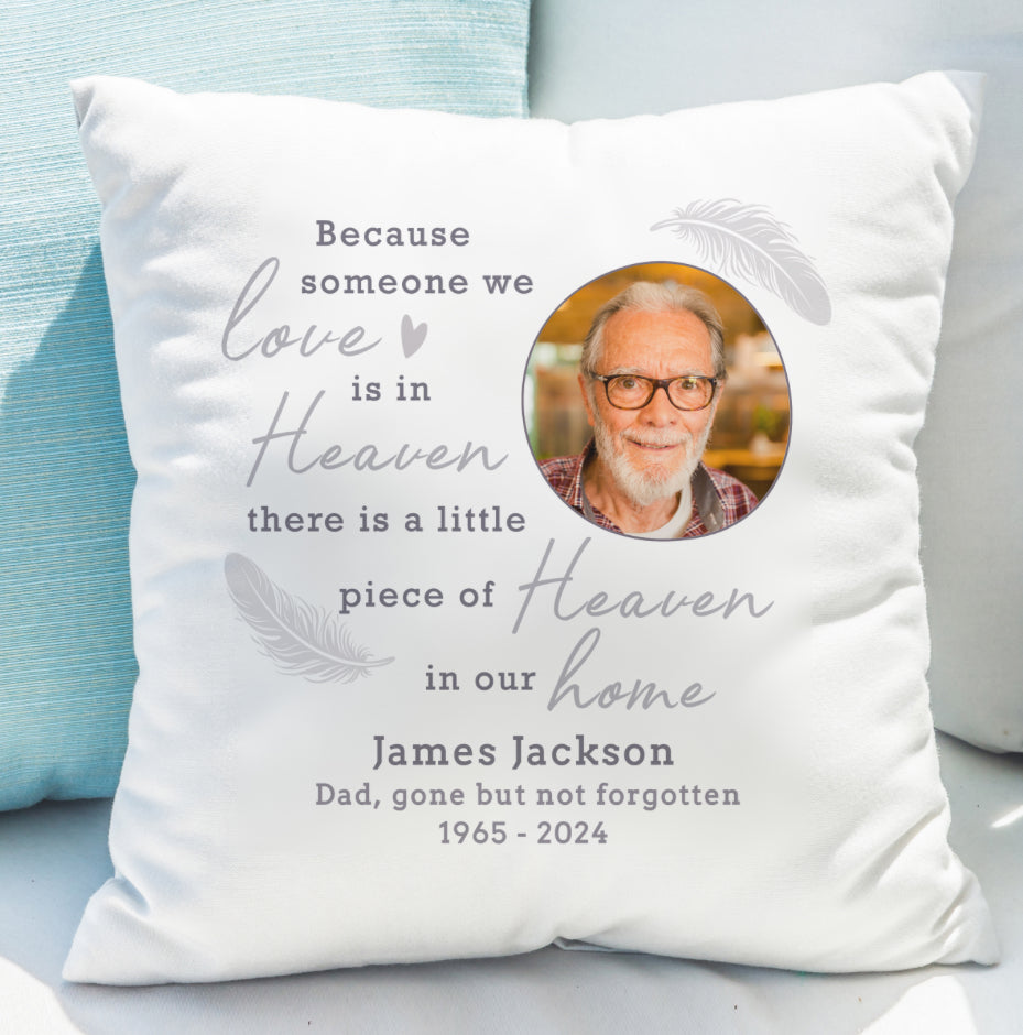 Personalised Memorial Photo Upload Cushion