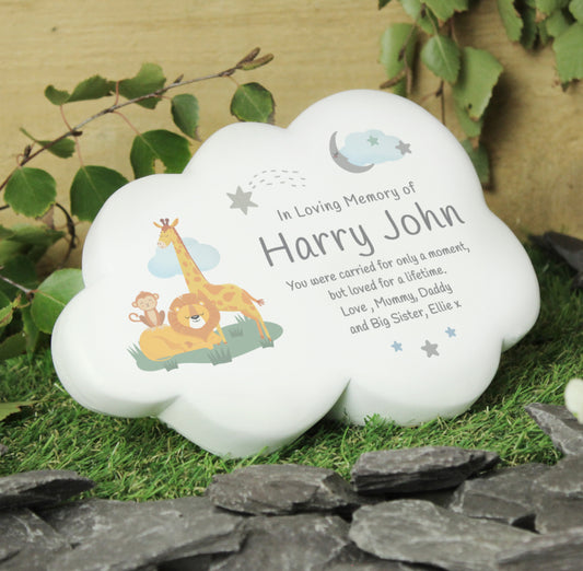 Personalised Animal Resin Memorial Cloud