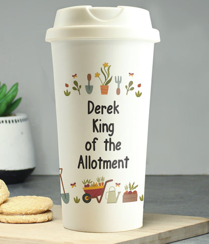 Personalised Gardening Travel Mug