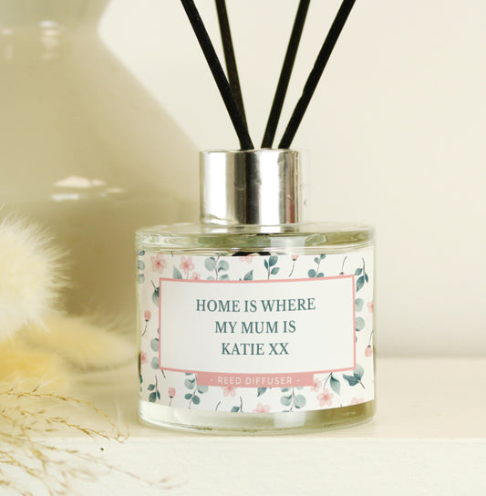 Personalised Floral Reed Diffuser