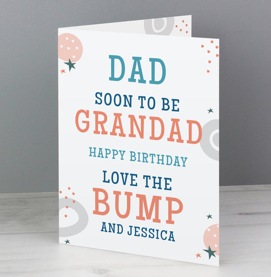 Personalised From the Bump Father's Day Card