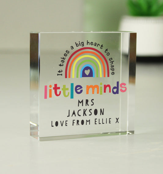 Personalised Shape Little Minds Crystal Token